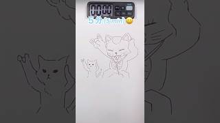 【ダンダダン】ターボババア招き猫を5秒、10秒、1分、5分で描いてみまDrawing Turbo in 5sec5mins dandadan drawing shorts [upl. by Ronoc]