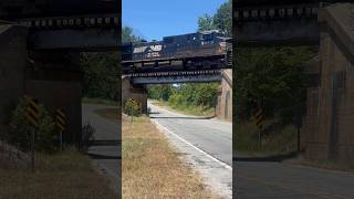 ￼NS 93X Crossing Bridge… train railfan railroad norfolksouthern shorts fyp viral [upl. by Jinny391]