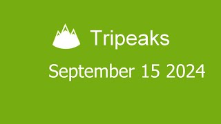 Microsoft Solitaire Collection  Tripeaks  September 15 2024 [upl. by Seigler]