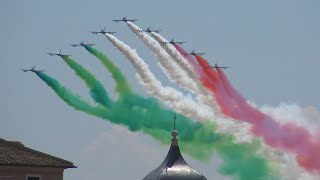 SORVOLO FRECCE TRICOLORI  ROMA 2 GIUGNO 2023 [upl. by Tristram469]