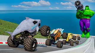 Epic High Speed Car Jumps 1 – BeamNG Drive  Rainbow BeamNG 1million [upl. by Irolam]