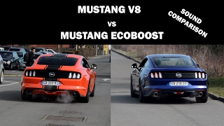 Mustang Ecoboost vs V8 Sound Comparison [upl. by Karas281]