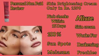 Skin Whitening Cream Review Best Cream For Freckles and Melasma freckles skinwhitening skincare [upl. by Pik]