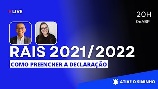 RAIS 20212022 I COMO PREENCHER A DECLARAÇÃO [upl. by Ammann21]