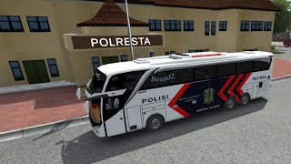 Bus Ori Maleo Nakula SHD Tronton Livery Patwal  Bus Simulator Indonesia BUSSID [upl. by Tanitansy]