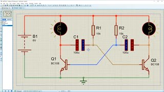 Oscillateur à Transistor BC108 Sur Proteus 8 [upl. by Esital335]