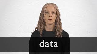 How to pronounce DATA in British English [upl. by Meehan]