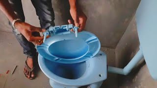 New western toilet fitting simple method in tamil [upl. by Gnues]