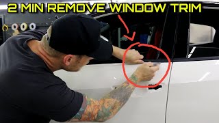 2 MINUTES HOW TO REMOVE WINDOW Trim  Honda Civic Type R 2018 [upl. by Millian]