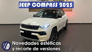 Nuevo Jeep Compass 2025  PRECIOS versiones equipamiento y mecánica ¿Qué perdió [upl. by Nirtiac732]