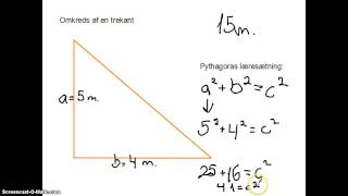 Omkreds af en trekant [upl. by Cornela]