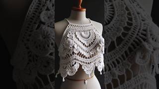 Amazing Crochet crop top Design Ideas sharing ideas create by AI crochet knitting 71 [upl. by Cristiano170]