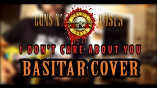 Basitar Cover  I Dont Care About You  Guns n Roses  Learn how to play guitar in one day [upl. by Lisha]