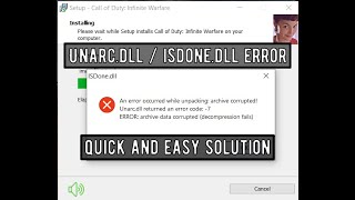 Unarcdll  ISdonedll error  Fitgirl repack  Easy solution [upl. by Marguerita]