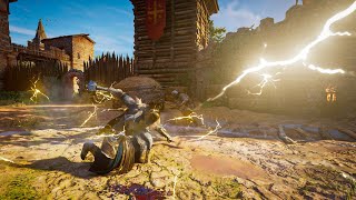 Assassins Creed Valhalla  Thors Wrath Thunder Executions amp Brutal Combat AC Valhalla gameplay [upl. by Jonah]