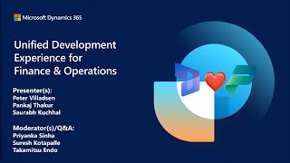 Unified Development Experience for Finance and Operations  Dynamics 365 FastTrack Tech Talk [upl. by Steven]