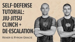 SelfDefense Tutorial JiuJitsu Clinch  DeEscalation [upl. by Tedra225]