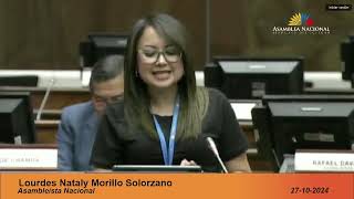 Asambleísta Nataly Morillo  Sesión 975  LeyNoMásApagones [upl. by Ainahpets]