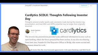 Cardlytics CDLX Thoughts Following Investor Day MAU and ARPU Growth [upl. by Learrsi]