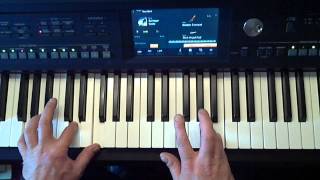 Keyboard bladmuziek Tussendoor voor Keyboard deel 1 Titel Sneeuwwals Yamaha CVP [upl. by Aicelaf]