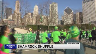 Thousands of runners flock to Grant Park for 43rd annual Shamrock Shuffle [upl. by Haseena]