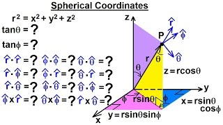 Physics  Advance EampM Ch 1 Math Concepts 34 of 55 Spherical Coordinates [upl. by Lindo]