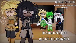 Regretevator react to Original Swap AU REUPLOAD  Short  Tired to do more P1  OG IDEA [upl. by Miltie]