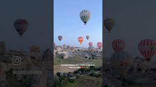 Hot air balloon Turkey🇹🇷Cappadocia experience viralvideo shorts travel trendingshorts love [upl. by Enaj689]