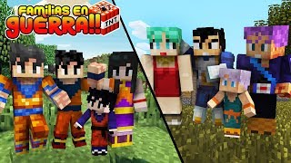 LA FAMILIA DE GOKU VS LA FAMILIA DE VEGETA  MINECRAFT [upl. by Yetnruoc651]