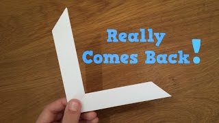 How To Make a Paper Boomerang  Origami [upl. by Drain]