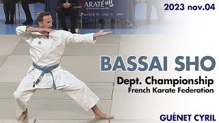 BASSAI SHO  2023 nov04  Karate French Championship  Cyril Guénet [upl. by Cudlip]