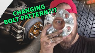 I changed the bolt pattern with hub adapters [upl. by Theodore]