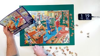 52 The Haberdasher Puzzle Time Lapse Ravensburger 500 piece [upl. by Leirbma]