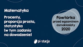 ZAPIS 2020 2 Powtórka przed egzaminem ósmoklasisty z matematyki [upl. by Hollington]