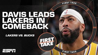 Anthony Davis is playing his BEST BASKETBALL 🗣️  Windy credits Lakers success to AD 💪  First Take [upl. by Dickerson]