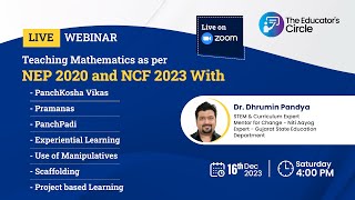 Teaching Mathematics as per NEP 2020 and NCF 2023 by Dr Dhrumin Pandya [upl. by Gupta560]