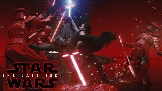 Snokes death  Rey amp Kylo Ren vs Praetorian Guards Canon [upl. by Yriek]