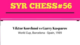 Viktor Korchnoi vs Garry Kasparov • World cup Barcelona  Spain 1989 [upl. by Woodward]