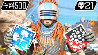 SUPER MIRAGE 21 KILLS amp 4500 DAMAGE Apex Legends Gameplay [upl. by Joselyn635]