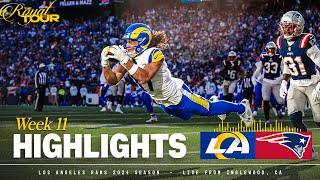 HIGHLIGHTS Rams Top Plays In Week 11 Win Over Patriots [upl. by Nylarat]