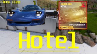 Hotel Seasonal Danger Sign Uk 1990s S1  Tune Code  Forza Horizon 5 Series 39 Summer [upl. by Vance]