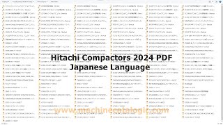 Hitachi Compactor Service and Parts Manual Japanese Language 2024 [upl. by Thomasina33]