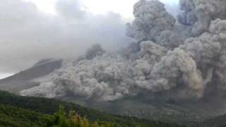 Pyroclastic flows in Tyers Ghaut Montserrat on 21 December 2008 [upl. by Riggs156]