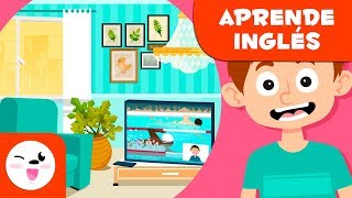 Vocabulario del SALÓN en INGLÉS para niños  Objetos del hogar [upl. by Arrol]