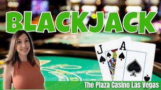 🔴 6 Deck Shoe BLACKJACK at The Plaza Casino Las Vegas [upl. by Fablan85]