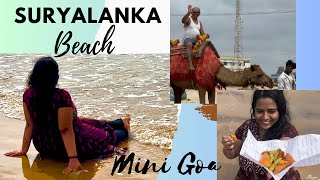 Suryalanka Beach Bapatla  Mini Goa  Telugu Vlogs  Dadsgirlvinee  Chirala Beach  Beach Vlog [upl. by Nylorahs]