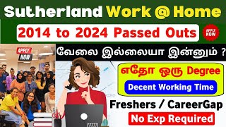 Sutherland Work From Home Jobs 🔥Salary 24 LPA  Freshers Job  Any Degree  SVA [upl. by Harhay]