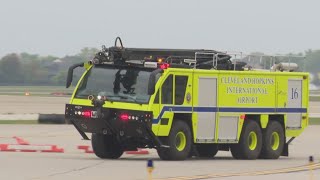 Cleveland Hopkins International Airport holds regular emergency drill [upl. by Armillda593]