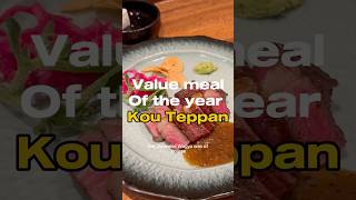 Best value meal of the year  Kou Teppan at Great world city singapore [upl. by Doykos]