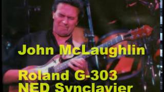 John McLaughlin Roland G303 NED Synclavier  LIVE Vintage Guitar Synthesizer [upl. by Marjie]